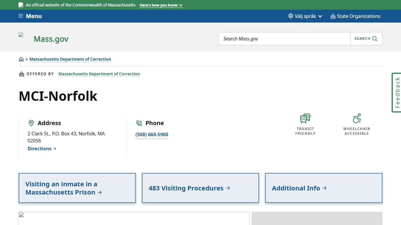 MCI-Norfolk Mass.gov